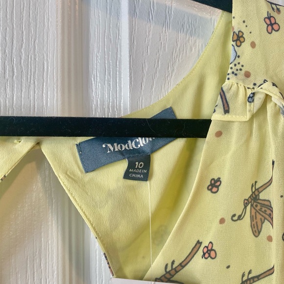 NWT ModCloth you’re flowing places maxi yellow floral size 10 - Picture 7 of 9